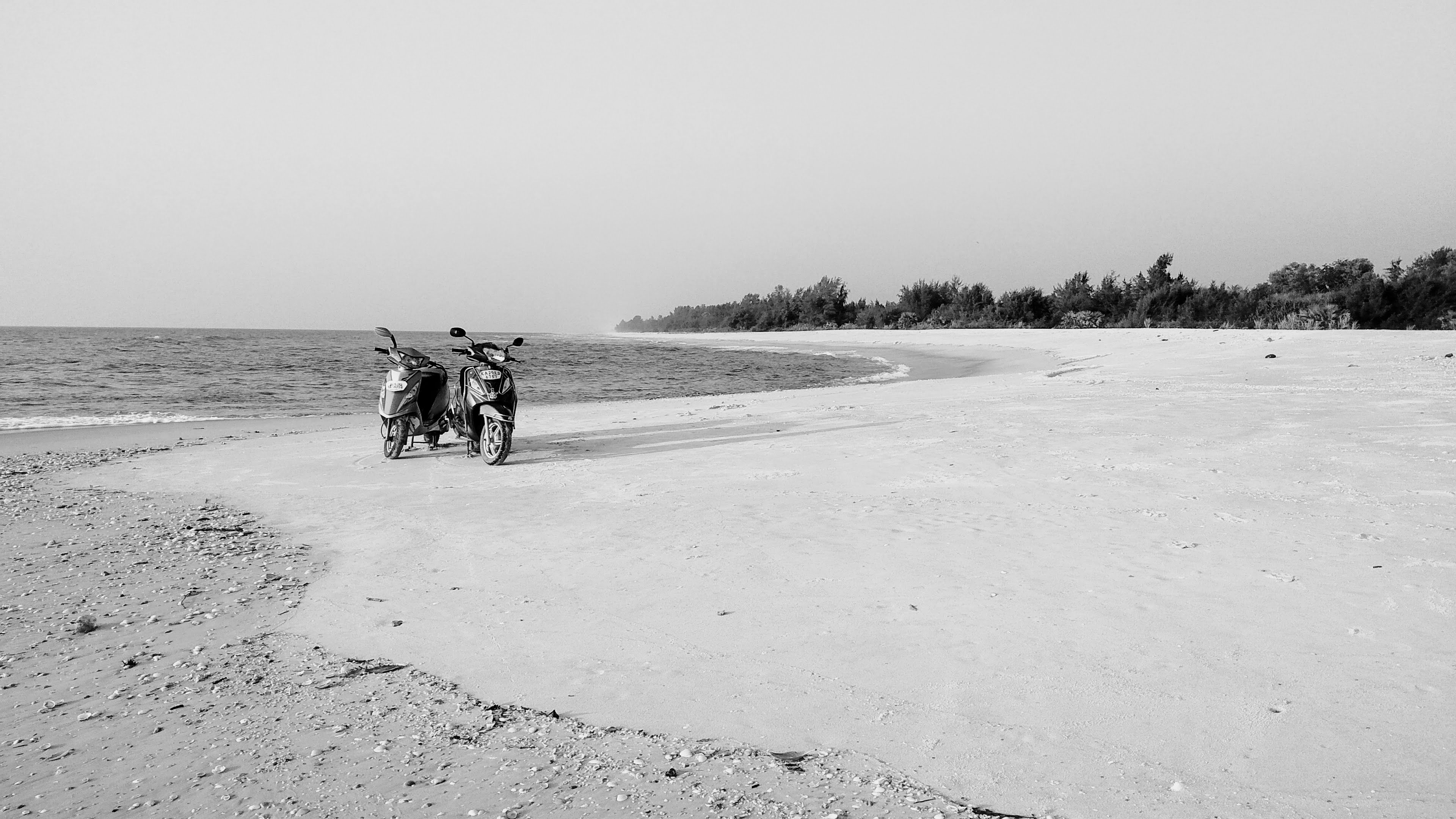 Bikes at beach